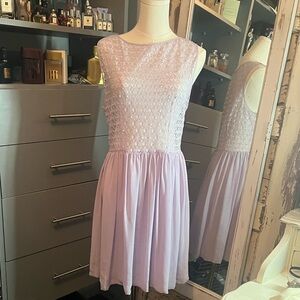 American Apparel Lavender Chiffon Lace Chemise
